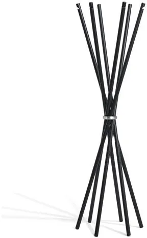 Møbel Copenhagen Coat Klesstativ Svartlakkert Ask/Polert Aluminium